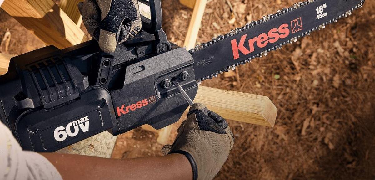 2026 Kress KG368 Professional-grade 60 V chainsaw