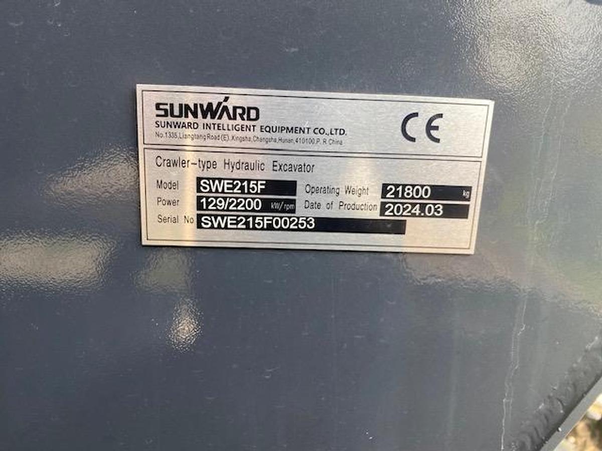 Used 2024 Sunward SWE215F Excavator