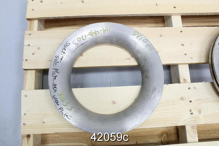 Used Goulds 3175 8x10x14 Stainless Steel Suction Side Plates #42059