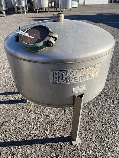 Used 200 Gallon Stainless Steel Storage Tank MFG Everfilt Model SSM48