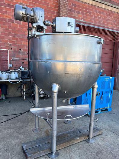 Used Kettle, 350 Gallon, S/st, Dbl Agit, Jkt, Dover #S744598