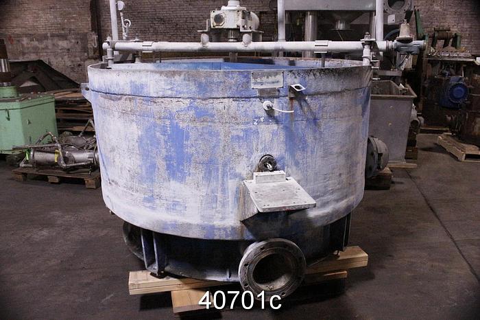 Used Albany International Gravity Filter, 6' Diameter, Fiberglass #40701