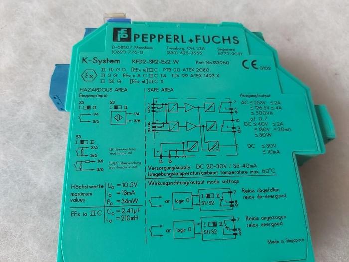 Gebraucht Trennschaltverstärker, KFD2-SR2-Ex.2W, Pepperl und Fuchs,  gebraucht