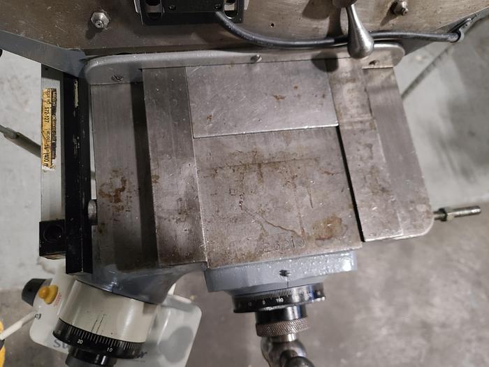 Used Bridgeport Milling Machine 2 HP Vari Speed Round Head DRO & X, Z Power Feed