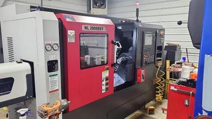 Used 2022 Smart NL2000BSY CNC Lathe LiveTooling/SubSpindle/BarFeeder ***130 Hours***