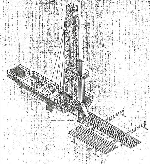 Used 1982 Larson Reverse Rotary Drill Rig - Air Assited