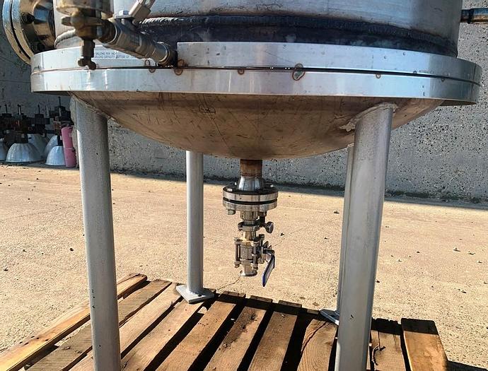 Used Tank, 150 Gallon, S/st, DT/DB, Bolted Top Head #S743961
