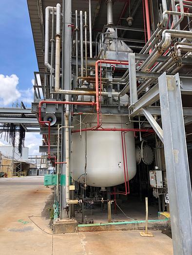 Used Used Plant Maintenance Service Corp Tank approximately 5,000 gallon 316L stainless steel vertical tank