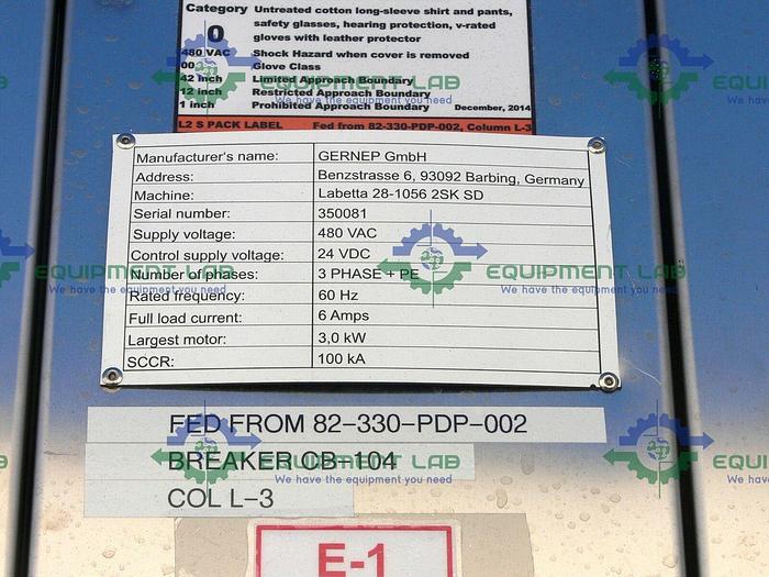 Used Gernep LABETTA 28-1056 Labeler w/ 2 Herma 400S, Markem-Imaje SmartLase C350L