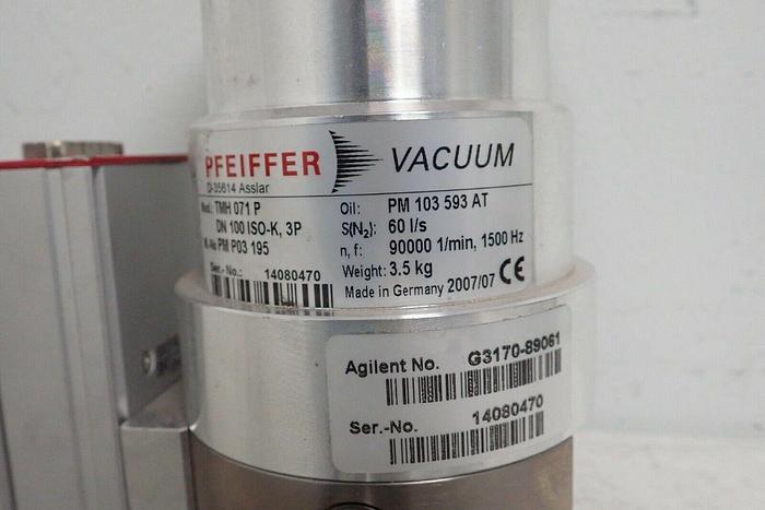 Used Pfeiffer TMH-071 P DN 100 ISO-K, 3P Turbo Pump & TC 100 Controller