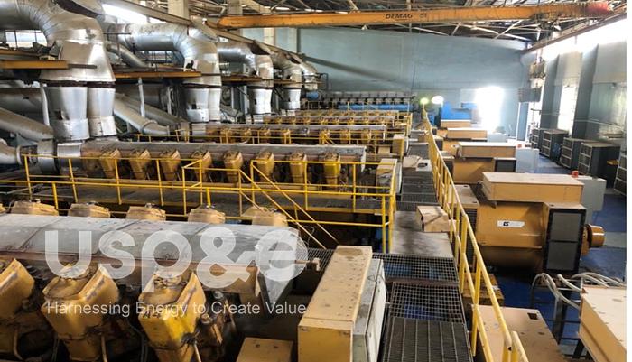 Used 5.7 MW 2005 Used Caterpillar G16 CM34 CAT MAK Natural Gas Power Plant