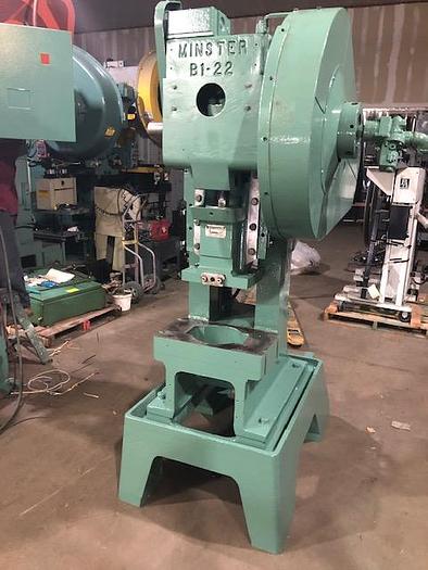 Used 22 Ton, MINSTER, No. B1-22, HIGH SPEED PRESS