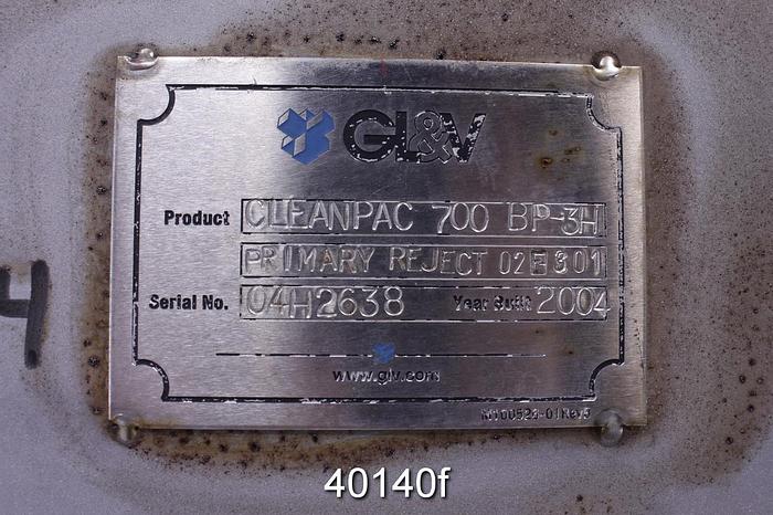 Used Gl&V CLP 700 Cleanpac Low Desity Cleaner System #40140