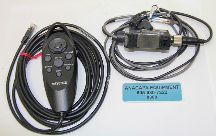 Used Keyence OP-87504 Handle Remote Controller, PX-10CP PhotoElectric Amplifier (8800