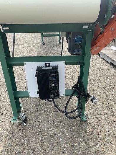 Used 20' Long x 18"Wide Roach MFG Portable Sanitary Flat Belt Conveyor