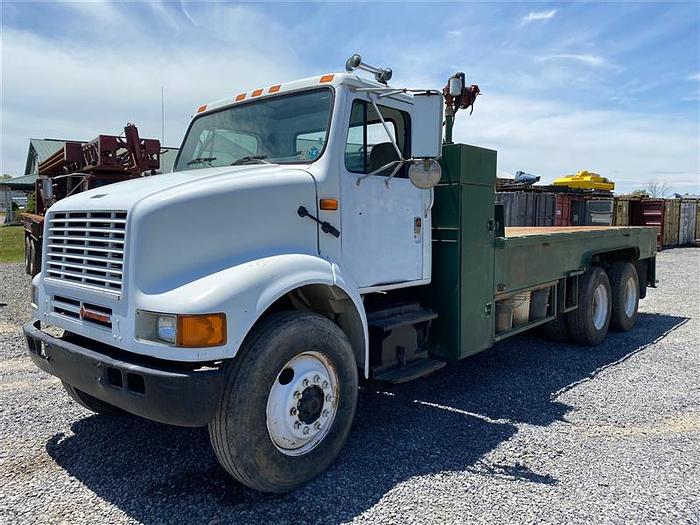 Used 1993 International 8100 Flat Bed Water Truck