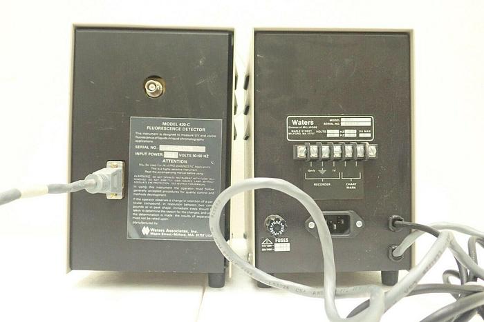Used MILLIPORE Waters Model 420-C & M420-E Flourescence Detector