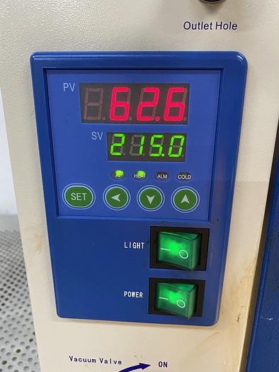 Used 2019 HFS DZF-6050 1.9 CuFt Vacuum Oven Temperature Range 18 to 212° F 110V