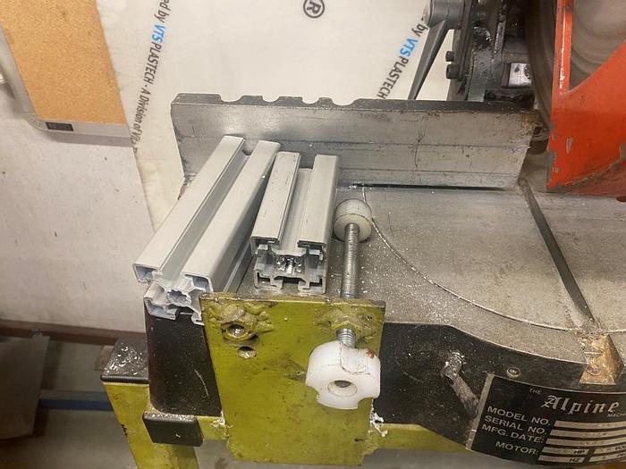 Used 1997 The Alpine Machine MR-222 ALuminum Cut Off Saw