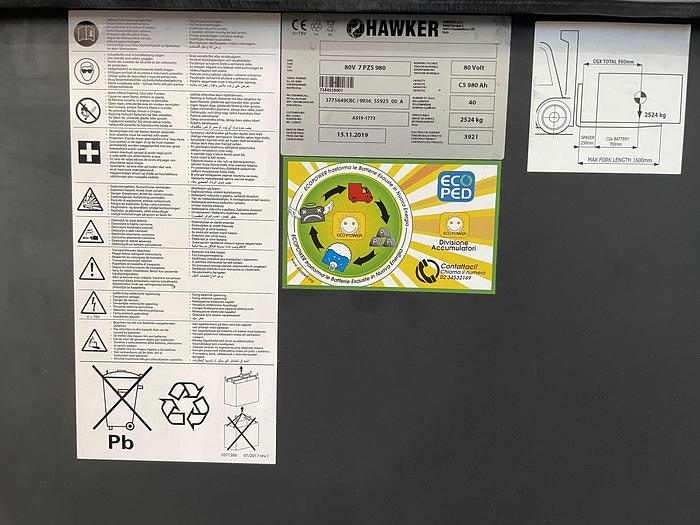 Used 2020 CARER Electric Forklifts AGV SPED Model: R 45 H2