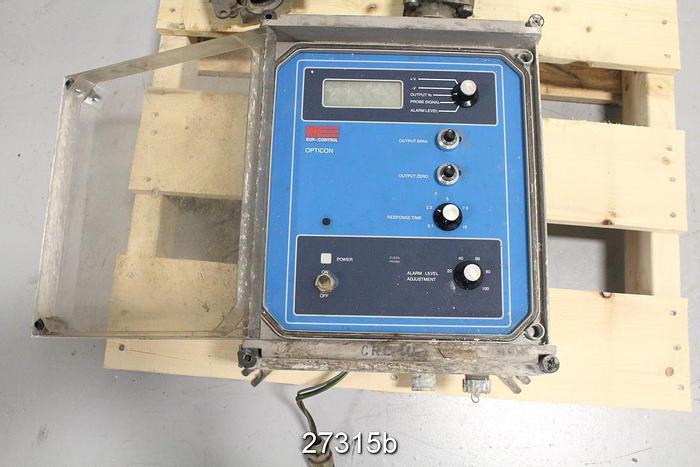Used Btg/Eur Control OPTICON Opticon Consistency Transmitter With Control Box, 8370X14 Sensor And Rig #27315