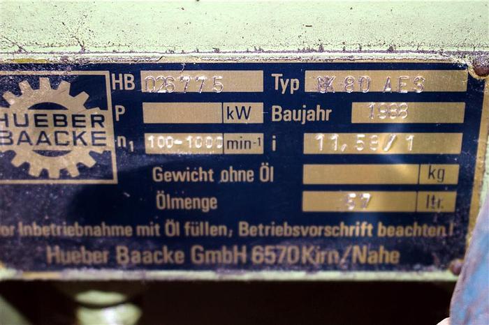 Used 80 LITER WERNER & PFLEIDERER MIXER/EXTRUDER - T-316 S/S