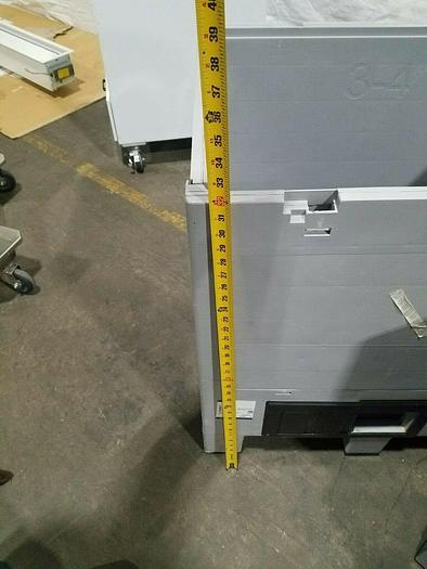 Used STD Plastic Pallet tanks Folding Sides Heavy Duty gaylord boxes with covers