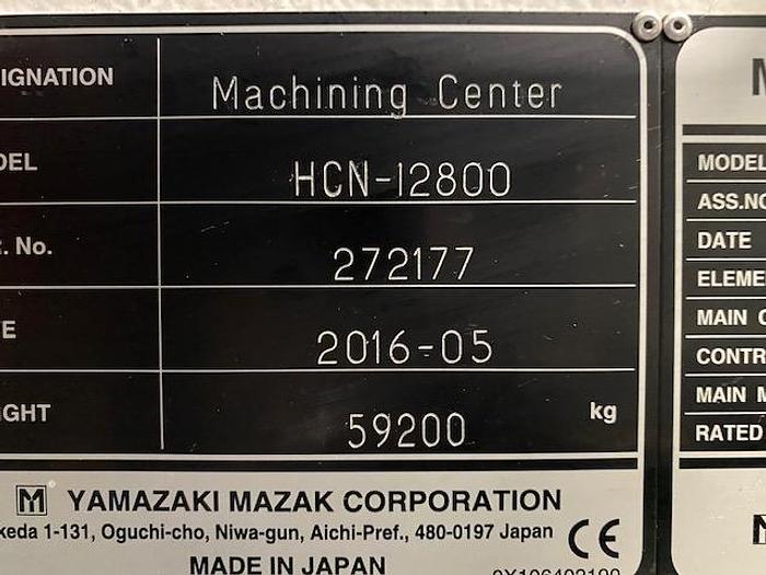 Usato Centro Orizzontale MAZAK HCN 12800 Smooth