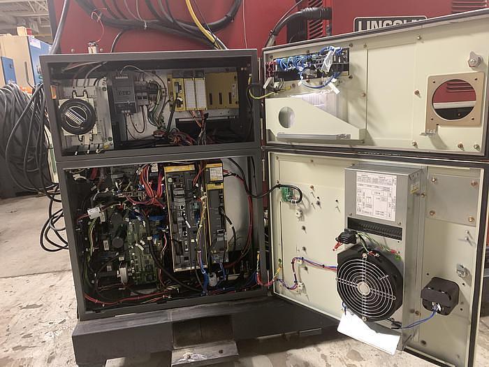 Used 2012 LINCOLN ELECTRIC  SYSTEM 20 MIG WELDING CELL WITH FANUC ARCMATE 100IC ROBOT AND R30iB CONTROLLER