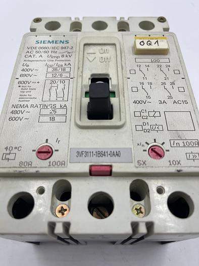 Used Siemens 3VF3111-1BS41-0AA0