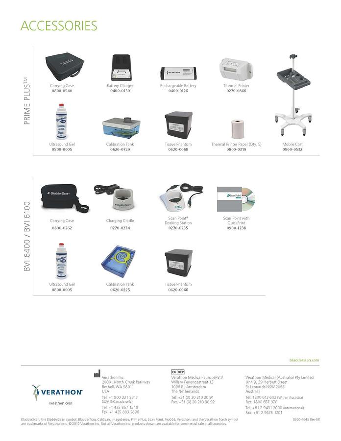 Refurbished Verathon BladderScan Prime Plus Charger 0400-0130
