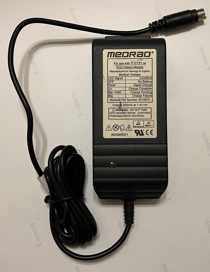 Used Bayer Medrad Veris 8600 ECG Module Battery Charger 3010974
