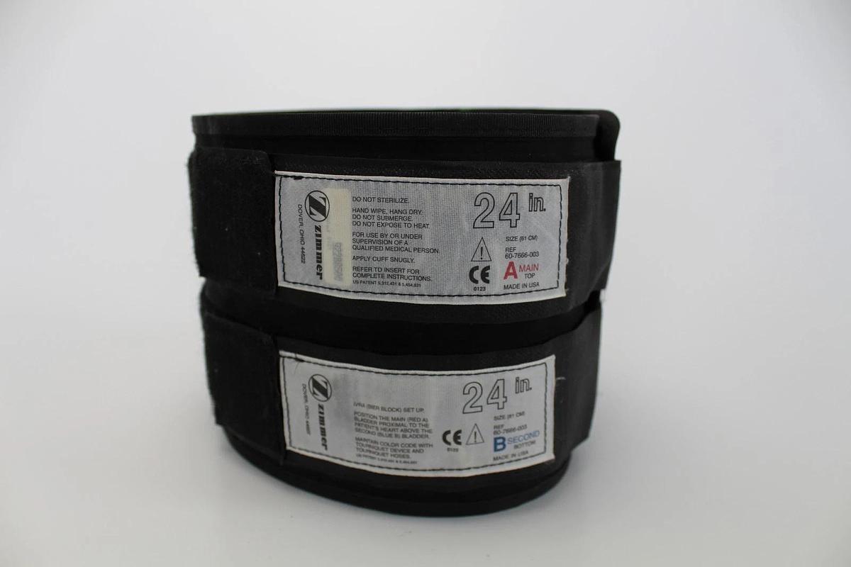 Refurbished 24" Zimmer Dual Bladder Single Port Reusable Tourniquet Cuff 60-7666-003