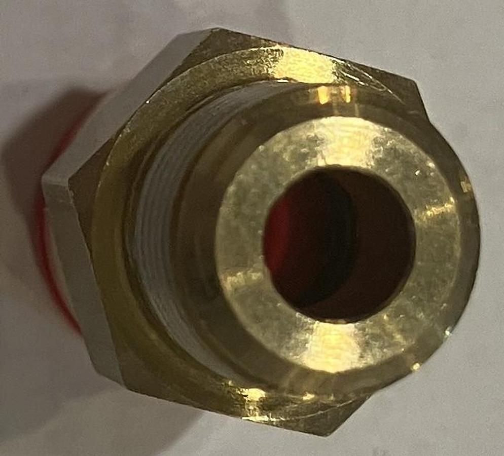 Draeger Resuscitaire 1/4" O.D. Tubing Connector MU11406