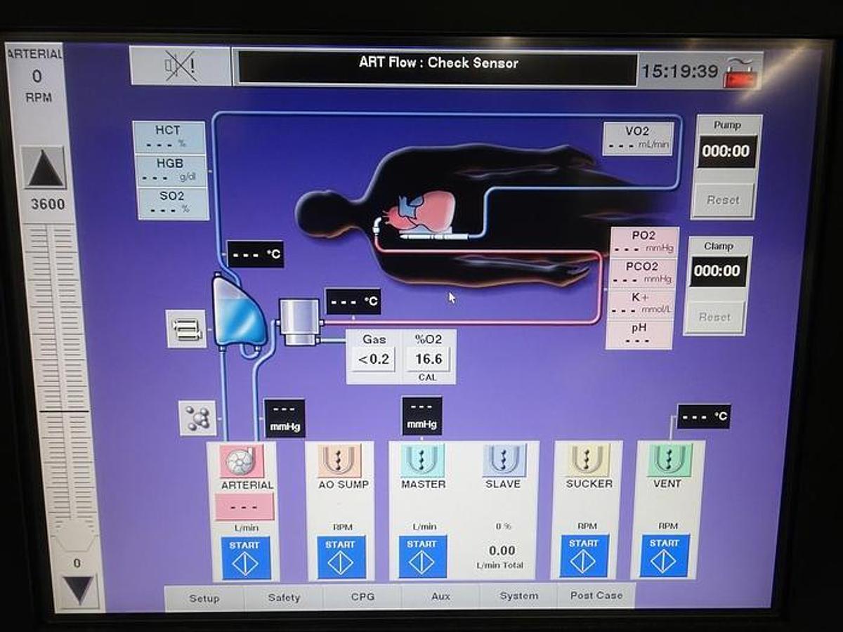 Used Terumo Advanced Perfusion System 1 Heart Lung Machine