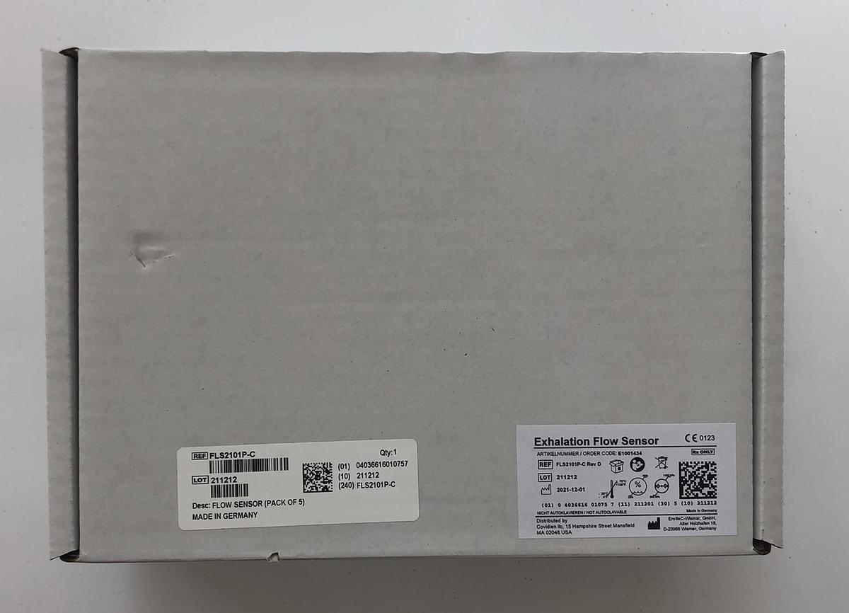 Medtronic Newport e360 Exhalation Flow Sensor Box of 5  FLS2101P-C