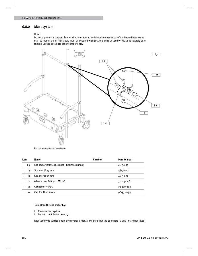 LivaNova Sorin S5 Spanner 25mm  48-30-70