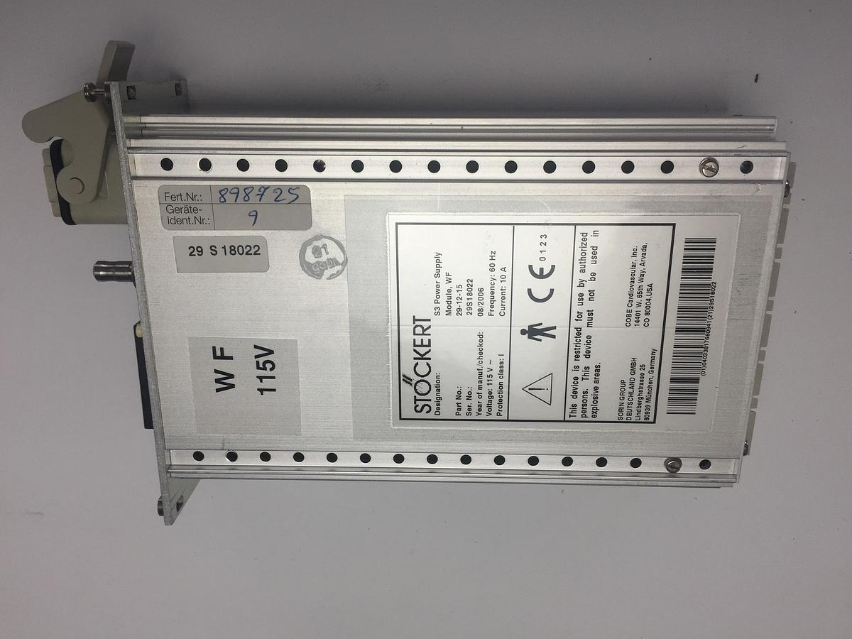 Refurbished LivaNova Stockert S3 Power Supply Module 120V