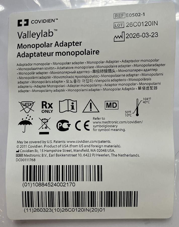 Medtronic Valleylab Force Universial Monopolar Adapter