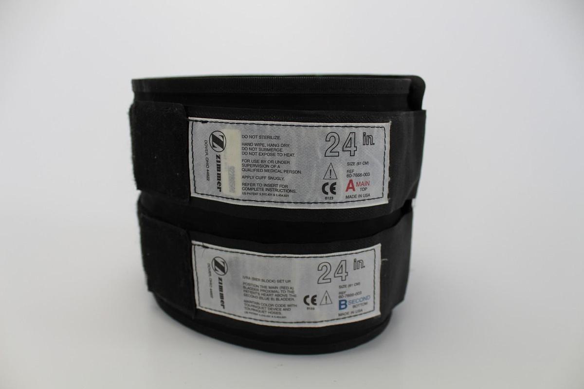 Refurbished 24" Zimmer Dual Bladder Single Port Reusable Tourniquet Cuff 60-7666-003