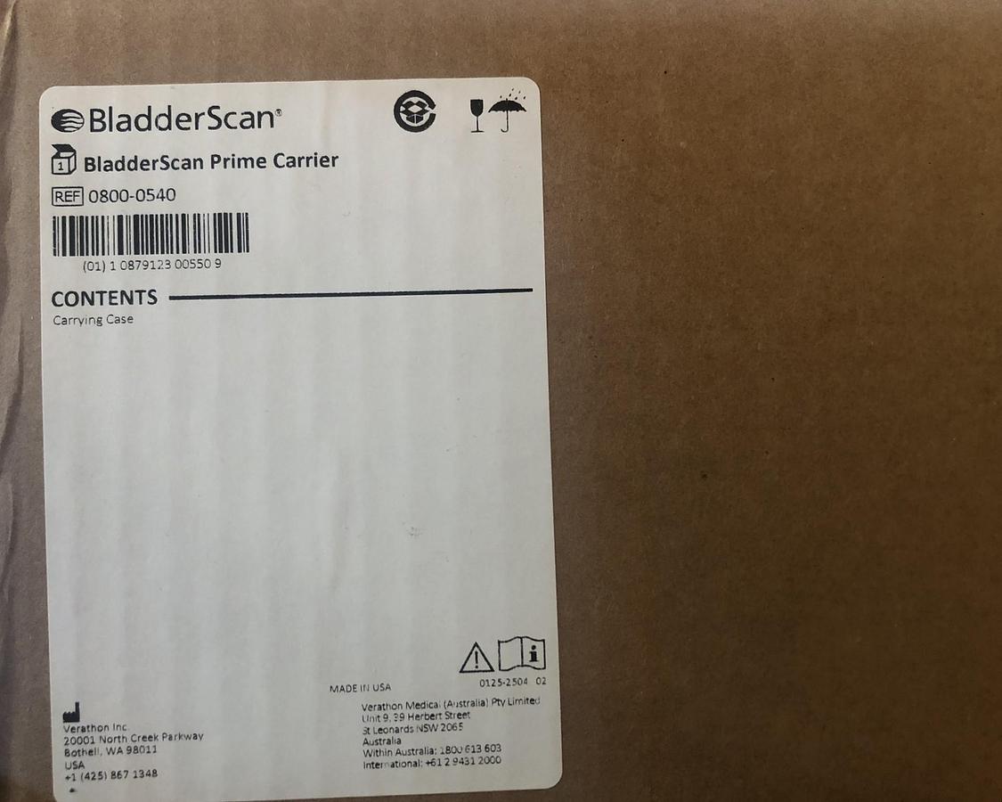 Verathon BladderScan Prime Plus Carry Case