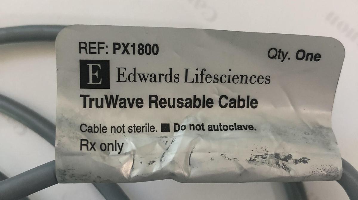 Used LivaNova S5 to Edward/Baxter interface cable to PX1800 disposable pressure sensor.