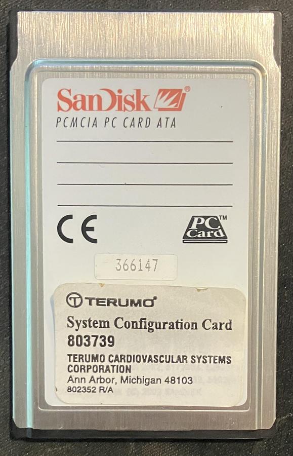 Terumo System 1 CCM Configuration Card
