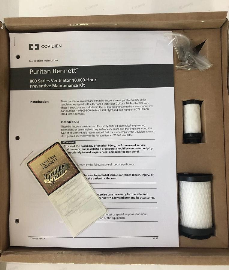 Medtronic Covidien PB 840 Ventilator 10K PM kit 4-078179-00