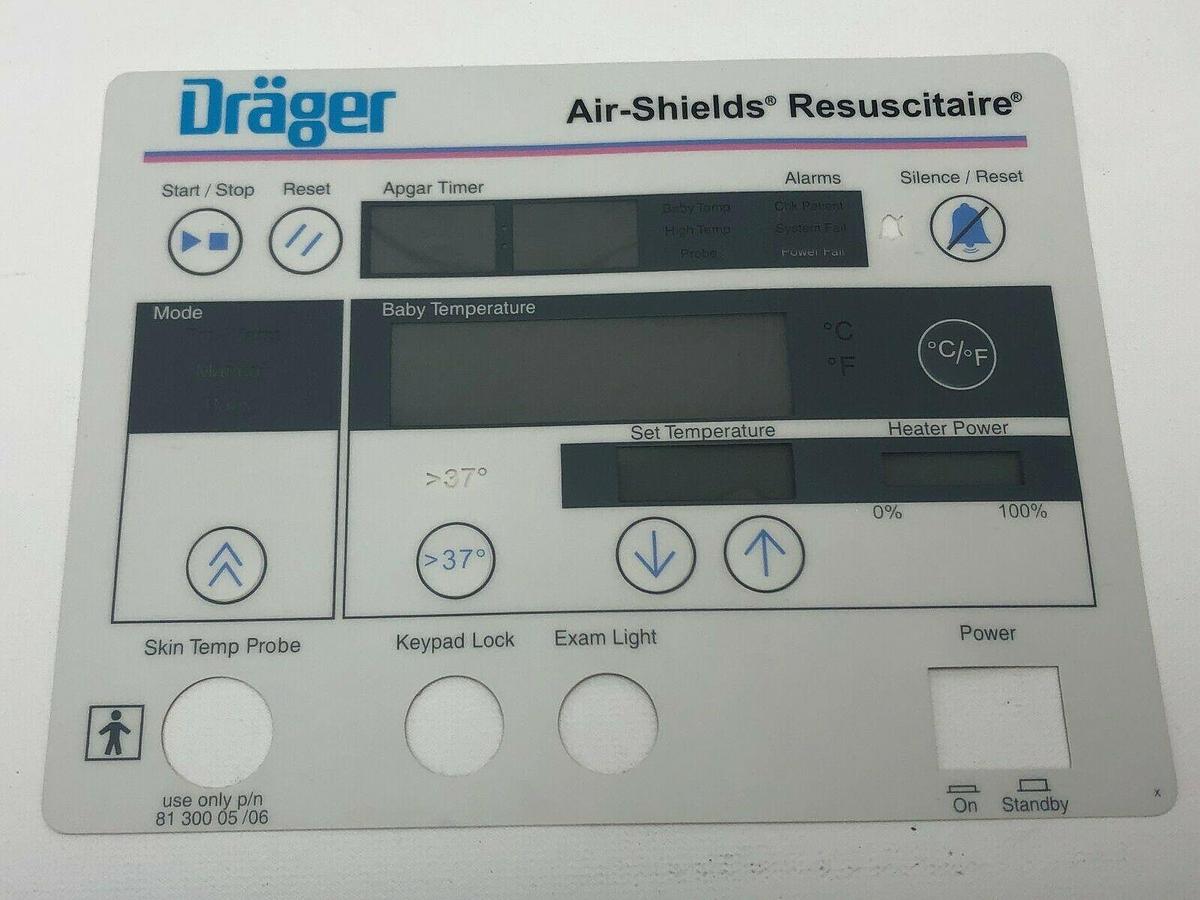 Draeger Resuscitaire Overlay 8130035