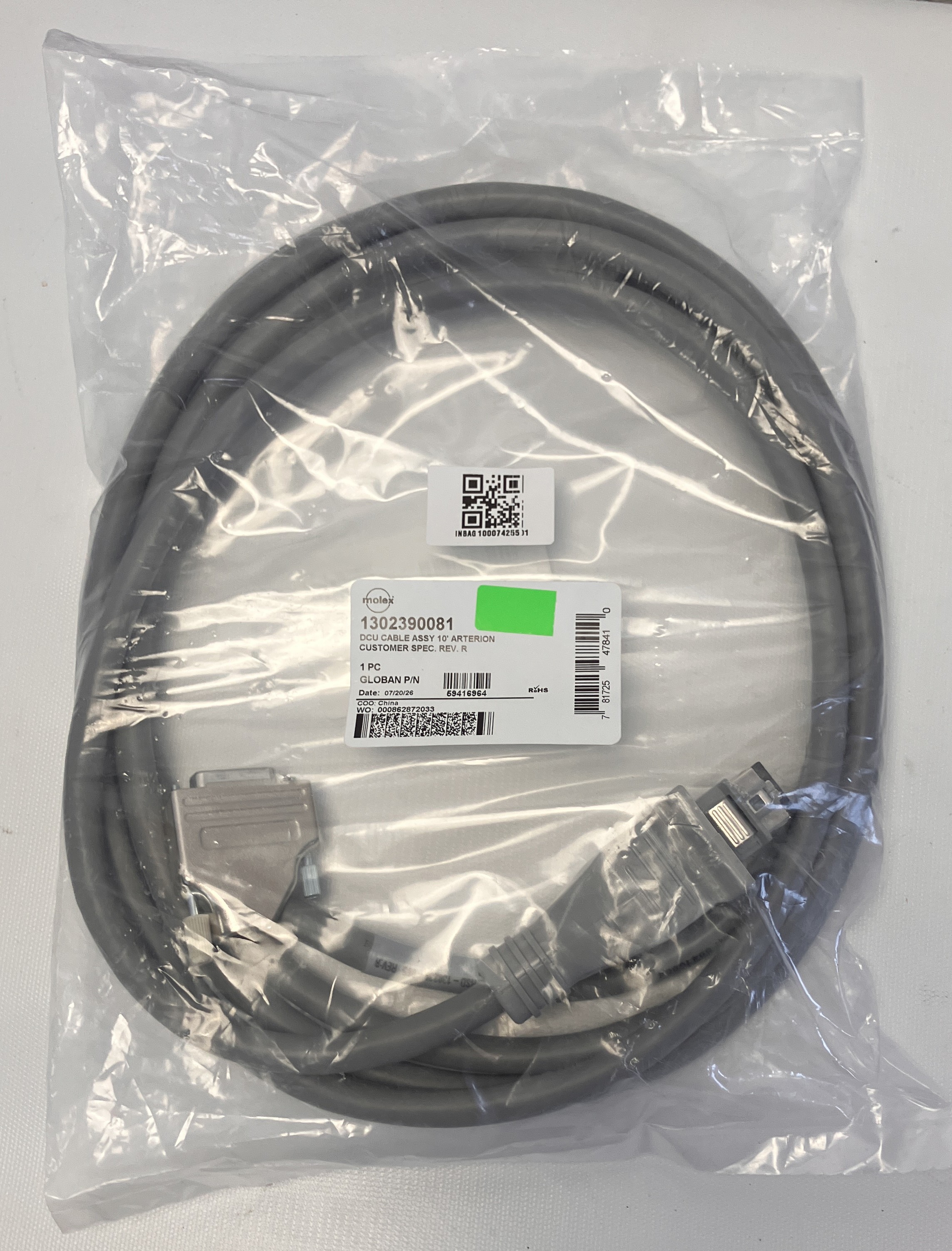 Bayer Medrad Mark 7 Arterion Display Cable 10ft 59416964