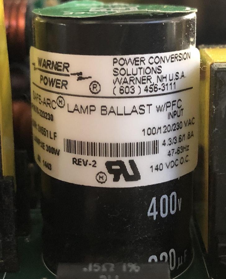 Refurbished Integra Luxtec MLX Power Supply Warner