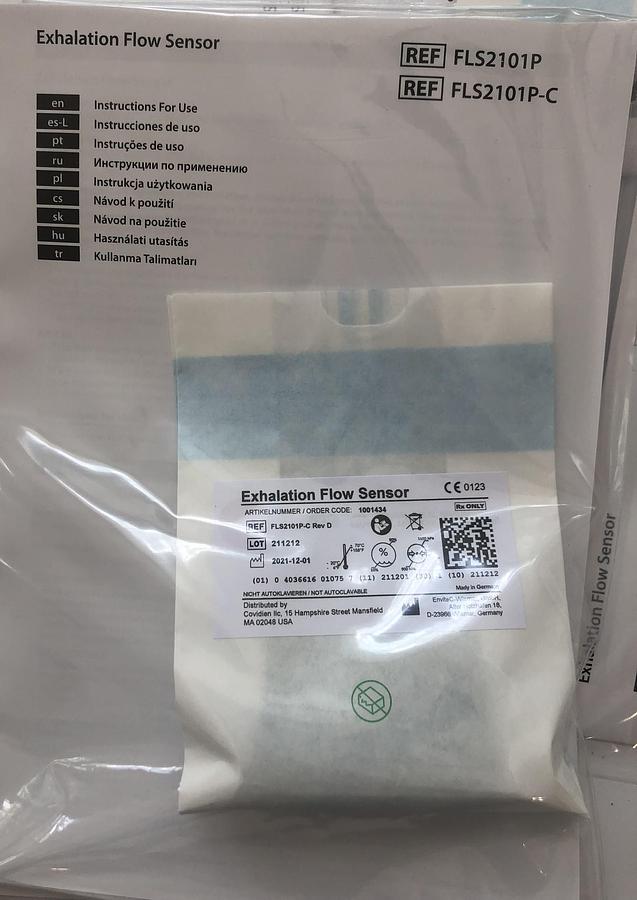 Medtronic Newport e360 Exhalation Flow Sensor Box of 5  FLS2101P-C