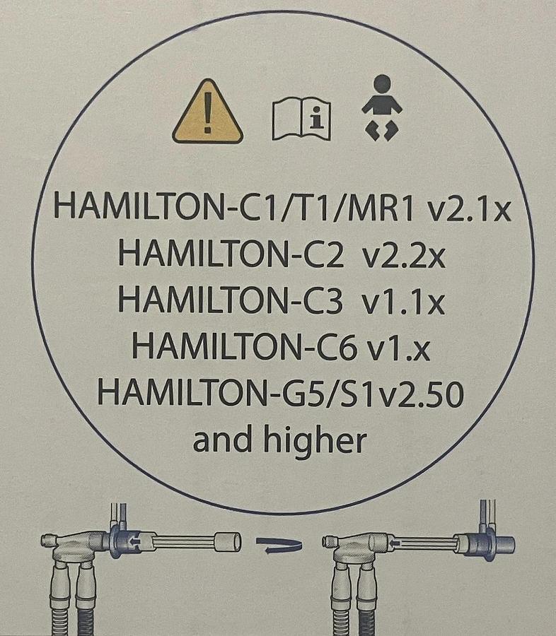Hamilton Medical Neonatal Disposible Flow Sensor  155500 box of 10