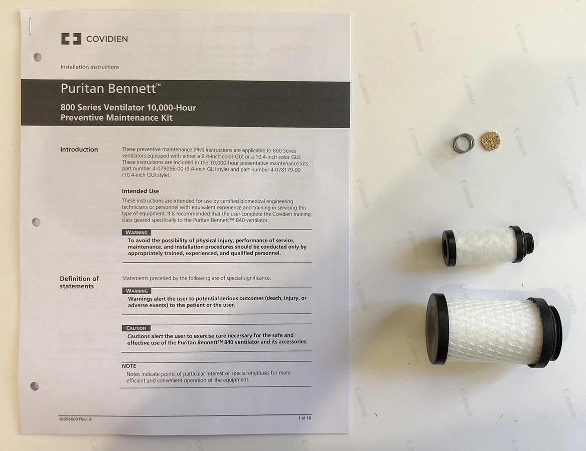 Medtronic Covidien PB 840 Ventilator 10K PM kit 4-078179-00